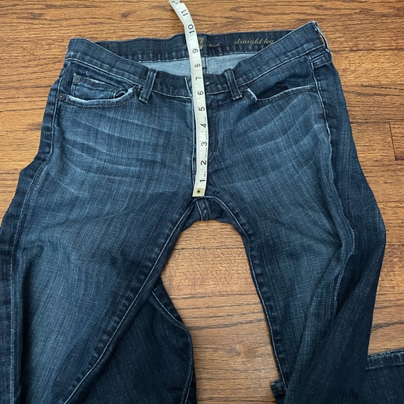 Seven 7 for all mankind straight leg medium wash size 27 jeans denim u190380s - Picture 9 of 9